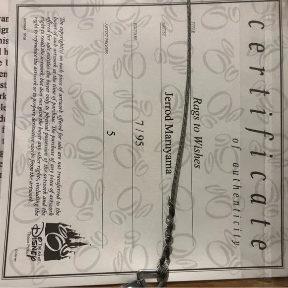 Jerrod Maruyama Disney Cinderella Wrapped 'Rags to Wishes' Collectible Canvas - Picture 5 of 7